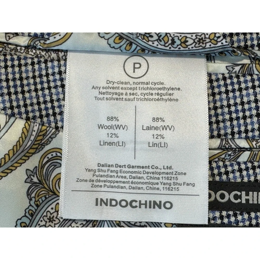 Indochino Wool Linen Blazer Mens 40? NWT $569 Single-Breasted Lined DoubleVented